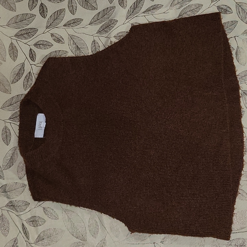 ❤️5for25 lucca brown crop top sweater